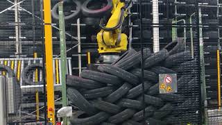 Automated tire depalletizing