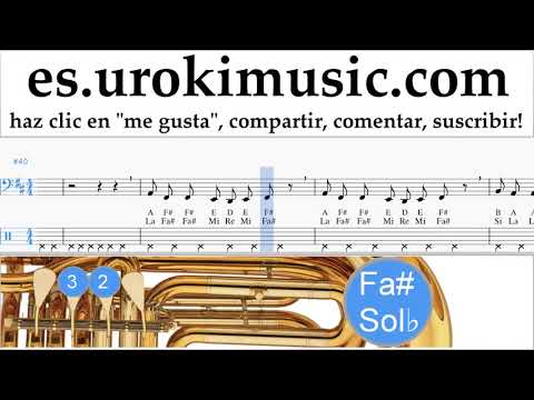 Tutorial de Tuba Imagine Dragons - Next To Me Clases Notas um-ih927