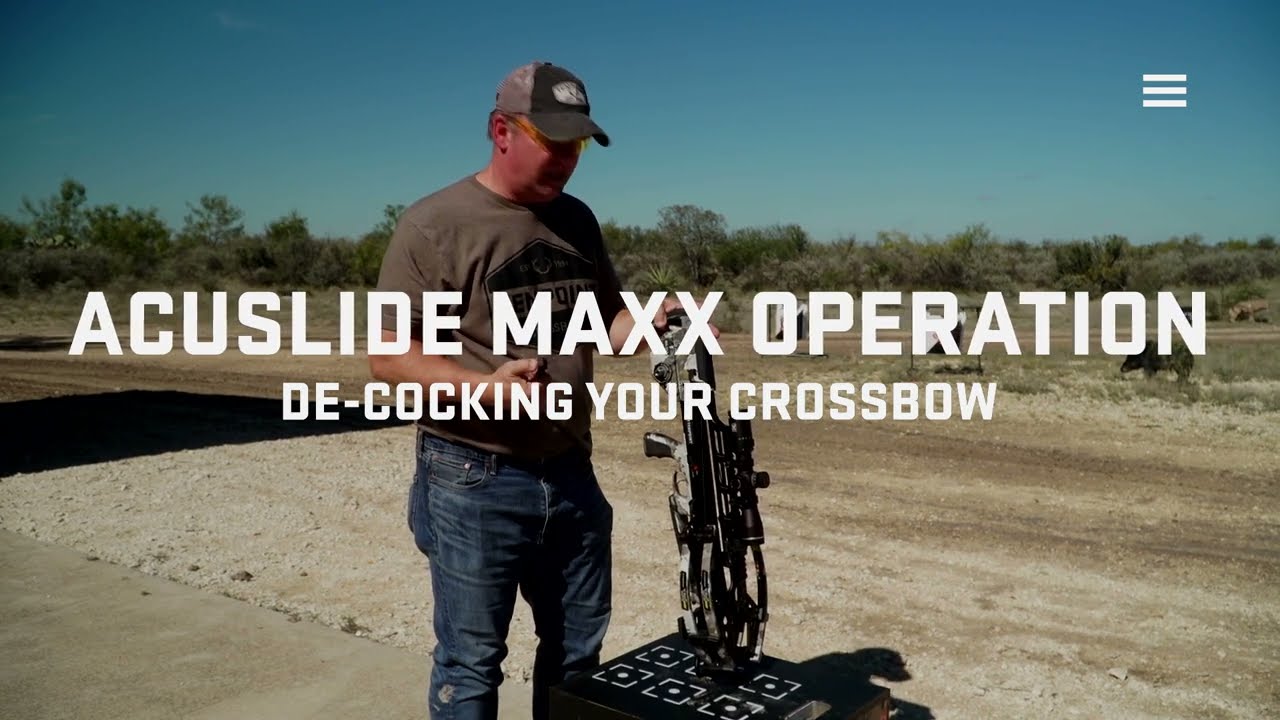 How to De-Cock Your Crossbow Using the ACUslide MAXX System