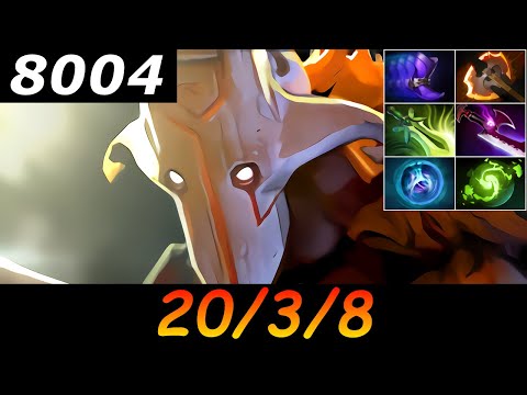 Dota 2 Juggernaut 8004 MMR 20/3/8 (Kills/Deaths/Assists) Ranked Full Gameplay