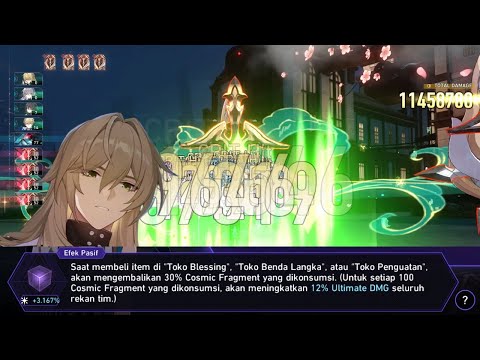 11M Luocha Damage With Erudition Path VS Argenti Diff 5 Conundrum 12 | Honkai Star Rail