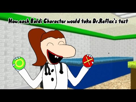 How each Baldi Characters would take Dr.Reflex’s test (Baldi Basics)