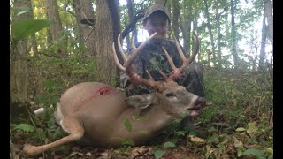 9 yr old boy kills GIANT OHIO BUCK w/ BOW! (JADEN SMITH)