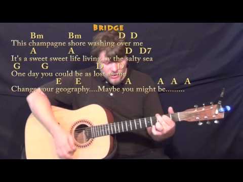 Knee Deep (Zac Brown) Strum Guitar Cover Lesson in D with Chords/Lyrics