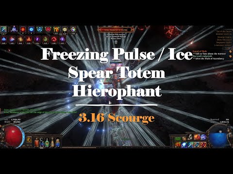 Freezing Pulse / Ice Spear Totem Hierophant | 3.16 Scourge End-game Build Showcase