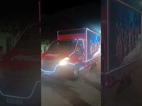 caravana da coca-cola na minha cidade Anicuns Goiás