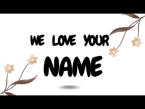 We Love Your Name - Cover by Bhen & Ore Clarke | Lyric Video | Jaye Thomas | Vista Media Productions