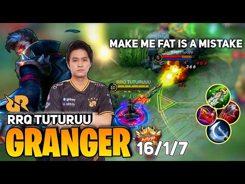 9 Minute Maks Level, Fast Rotation Granger | By RRQ Tuturu - Mobile Legend