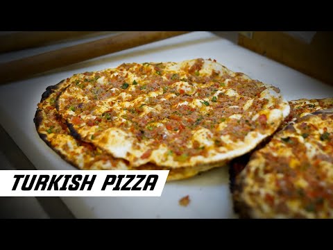 Turkey's Most Famous Meal | How to Make Turkish Pizza Lahmacun?