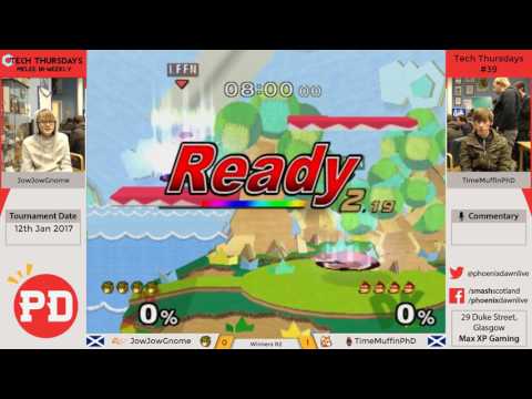 Tech Thursday's #39 - JowJowGnome (Roy, Donkey Kong) Vs TimeMuffinPhD (Fox) Melee Winners R2