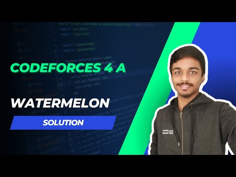 Codeforces 4a Watermelon Java Solution
