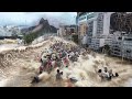 Tsunami in Turkey! The powerful storm waves sent people running, storm in Istanbul today