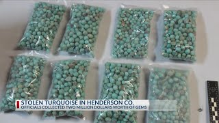 UPDATE: 3 arrested in Henderson County for alleged theft of 500 pounds of turquoise worth millions