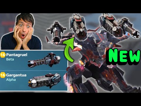 OMG! New Pantagruel & Gargantua AO MING! War Robots Test Server Gameplay WR