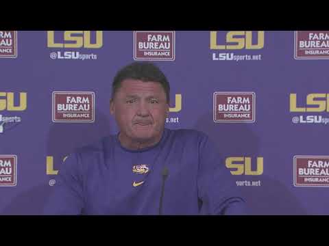 Ed Orgeron Postgame Press Conference