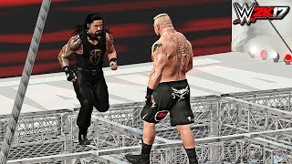WWE 2K17 - Roman Reigns vs Brock Lesnar Epic Hell In A Cell Match! (PS4/XB1)