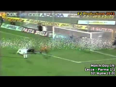 Serie A 1993-1994, day 19 Lecce - Parma 1-1 (Ayew goal)