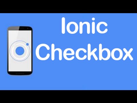 Ionic CSS Components Checkbox