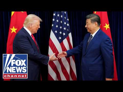 WATCH: President Trump and China's Xi Jinping shake hands