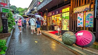 3 Hours of Rainy Day Walking Tour in Kamakura, Japan • 4K HDR