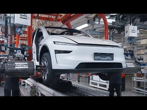 Tesla Model Y Production at the Shanghai Gigafactory