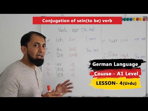 A1 German Course | Lesson 4 | sein verb conjugation in German | To be verb in German | Urdu