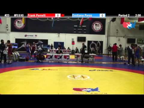 55 KG Round 1 - Frank Perrelli (NYAC) vs. Emiliano Perez (Panama)