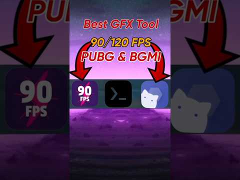 🥳Best 90 fps GFX Tool for BGMI and PUBG 🔥✅#bgmi #pubgmontage #viral #pubgm #gfxtool #hacker