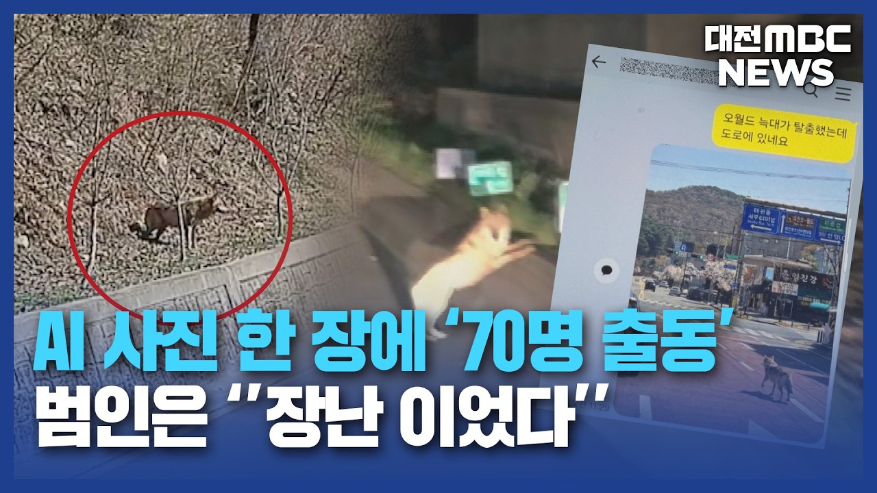 [리포트] '재미로 만든' AI 합성 사진에 수색 차질…40대 검거