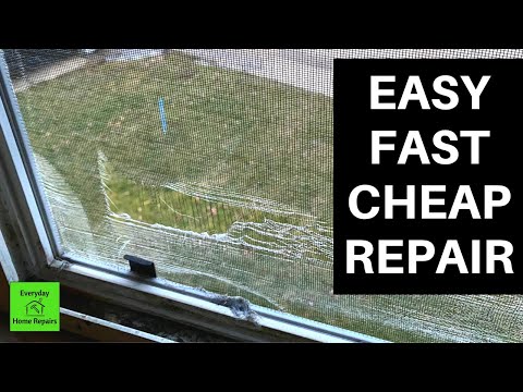 Window Screen Repair for Beginners | Large Hole