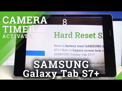 How to Turn On Camera Timer in SAMSUNG Galaxy Tab S7+ - Use Camera Countdown