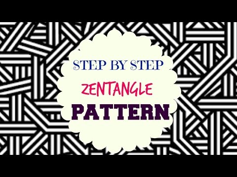 How to draw Zen-tangle Patterns - ♥ Step by Step Tutorial ♥ Video