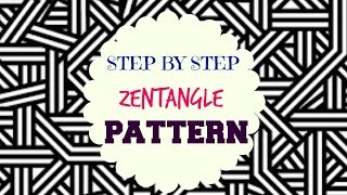 How to draw Zen-tangle Patterns - ♥ Step by Step Tutorial ♥