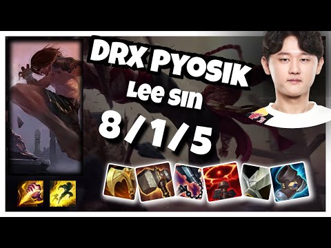 Lee Sin vs Nidalee DRX Pyosik JUNGLE (8/1/5) - v11.1