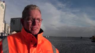 preview picture of video 'Havneområdet i Skive oversvømmet'