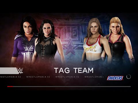 WWE 2K18 - Stephanie McMahon and Nia Jax VS Ronda Rousey and Natalya