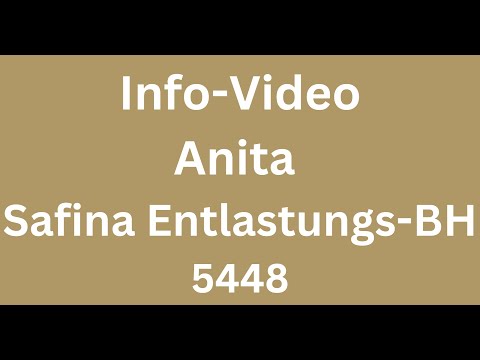 Info-Video Anita Safina Entlastungs-BH 5448
