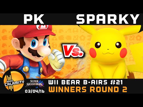 WBB #21 | BC PKSparkxx (Mario, Yoshi) vs Sparky (Pikachu) - Winners Round 2 - Smash 4 Wii U