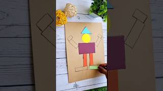 Fun Shapes DIY ||Kids Engaging Activity #shorts #music #sound #diy #craft #art #shapes #colors