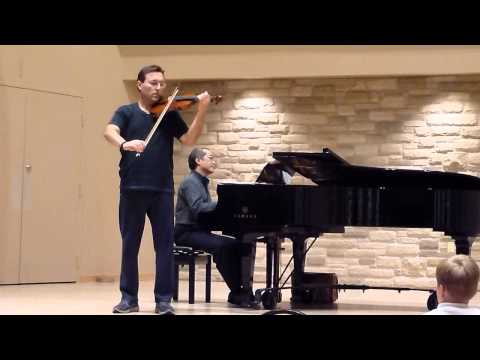 Long, Long Ago by T.H. Bayly played by Paul Rak - First Suzuki Adult Violin Recital Jan 24, 2013