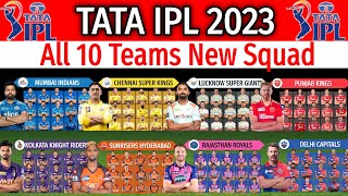 TATA IPL 2023 | All 10 Teams Full Squad | IPL 2023 All Teams Squad | 10 Teams Players List IPL 2023