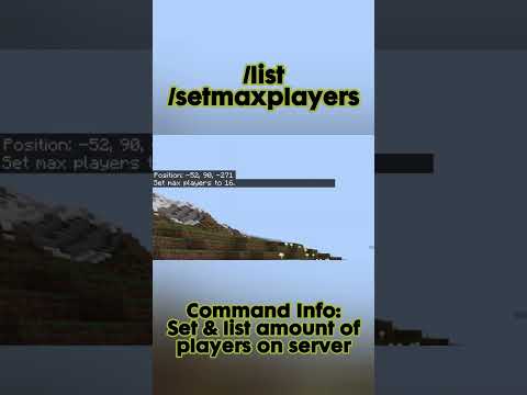 JE36 - Gaming - How to use the /list and /setmaxplayers commands in Minecraft Bedrock #minecraft #bedrock #commands