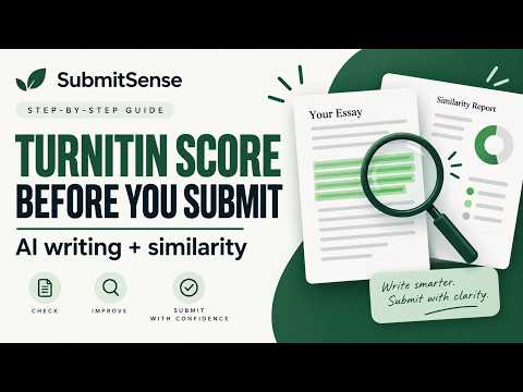 SubmitSense Turnitin AI Checker Walkthrough