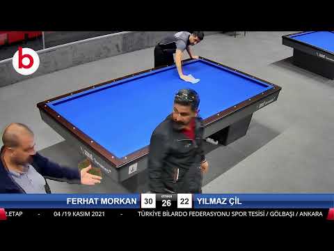 FERHAT MORKAN & YILMAZ ÇİL Bilardo Maçı - 2021 TÜRKİYE ŞAMPİYONASI 2.ETAP-5.TUR