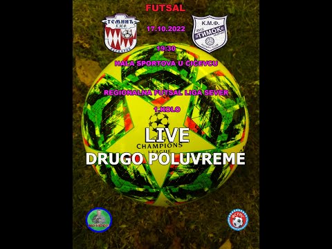 KMF Temnić - KMF Timok 1: 5 LIVE Drugo poluvreme
