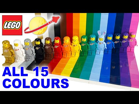 All 15 Lego Classic Spaceman minifigure colours in 2025 - Am I the first to do this?