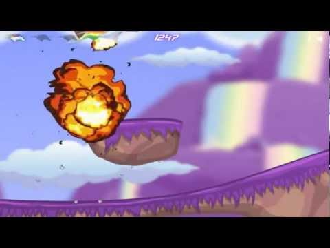 Robot Unicorn Attack Evolution Episode 1 w/Skypantz - RAINBOW POOP