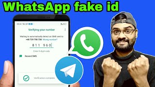 how to create WhatsApp and telegram fake account || WhatsApp fake I'd kaise banaye || Hindi,urdu