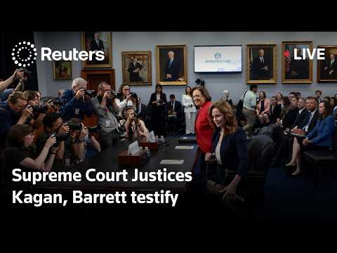 Video Thumbnail: LIVE: Supreme Court Justices Kagan, Barrett testify in House hearing