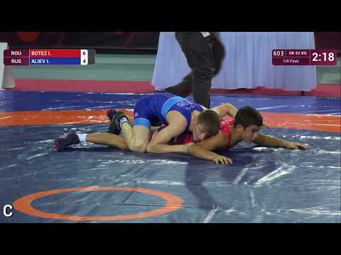 1/8 GR - 52 kg: I. BOTEZ (ROU) v. I. ALIEV (RUS)